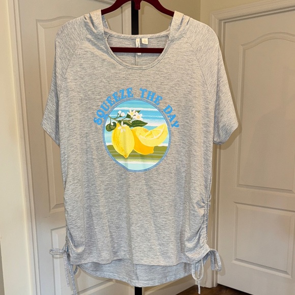 Live Well Tops - Squeeze The Day Hooded Top - Size XL